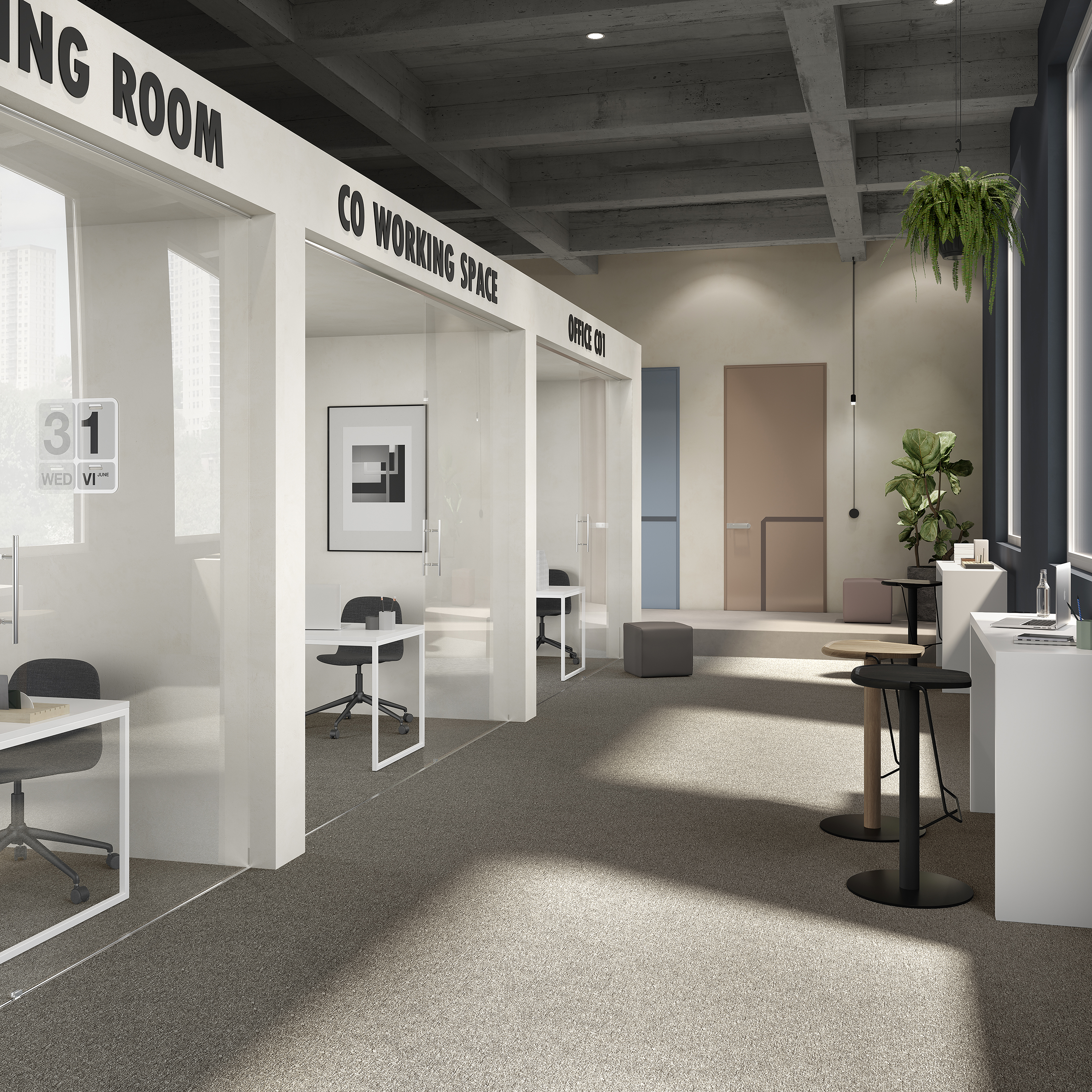 Ковровая плитка Medusa Tile 40 (500*500*5 мм) — купить в Волгограде