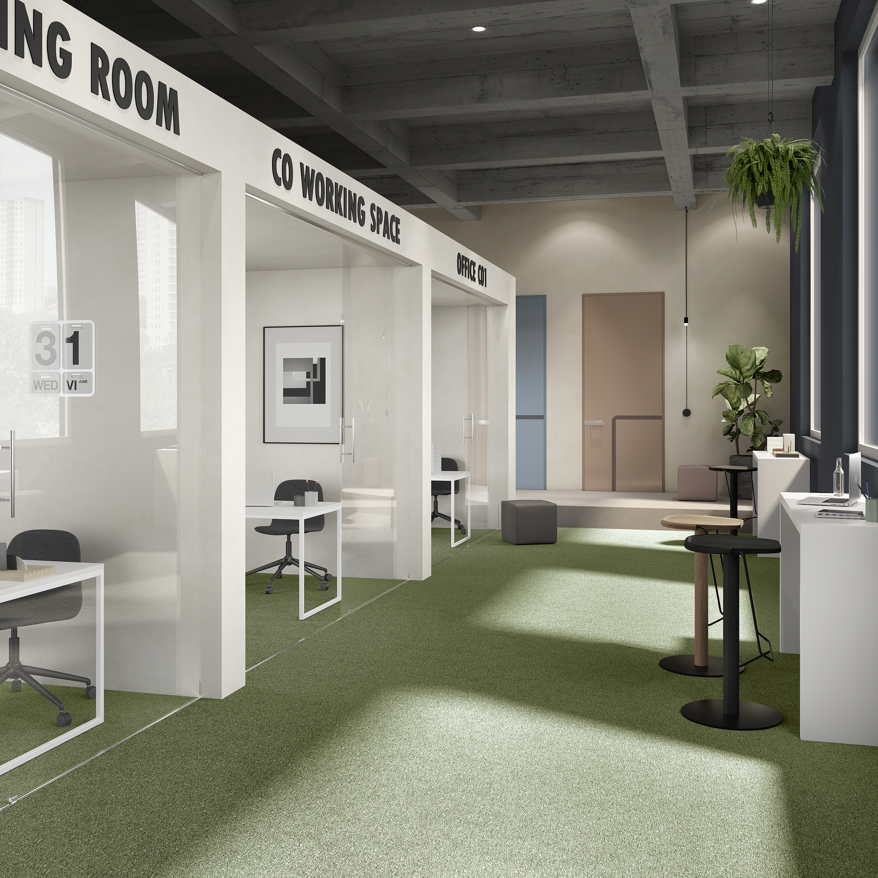 Ковровая плитка Medusa Tile 21 (500*500*5 мм) — купить в Волгограде