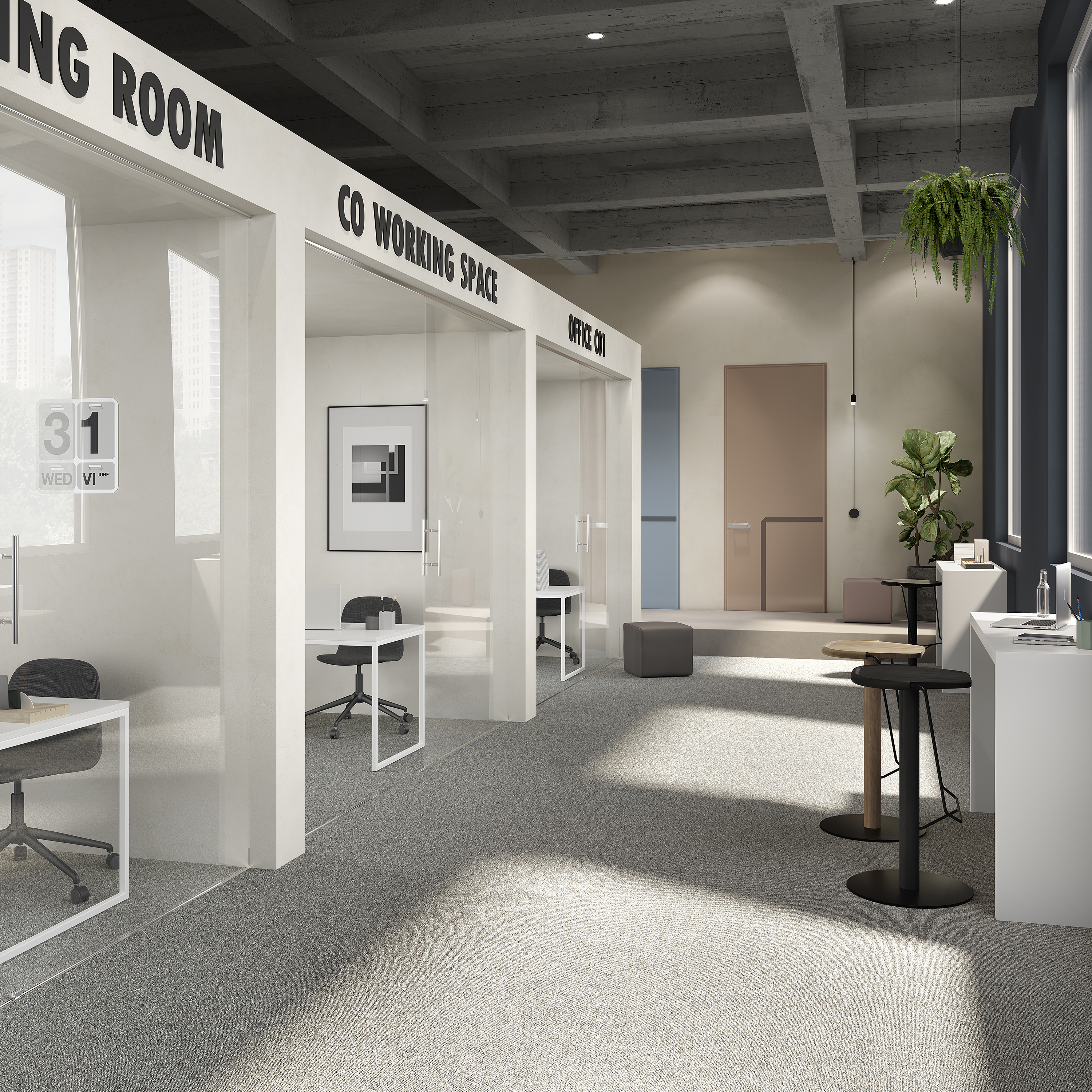 Ковровая плитка Medusa Tile 94 (500*500*5 мм) — купить в Волгограде