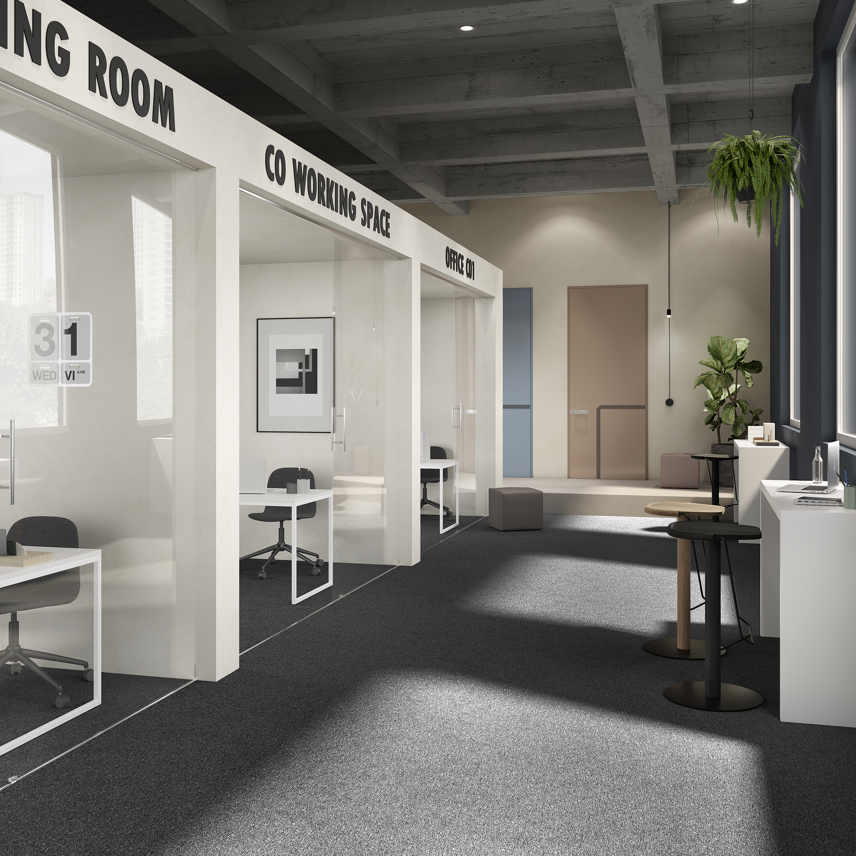 Ковровая плитка Medusa Tile 99 (500*500*5 мм) — купить в Волгограде