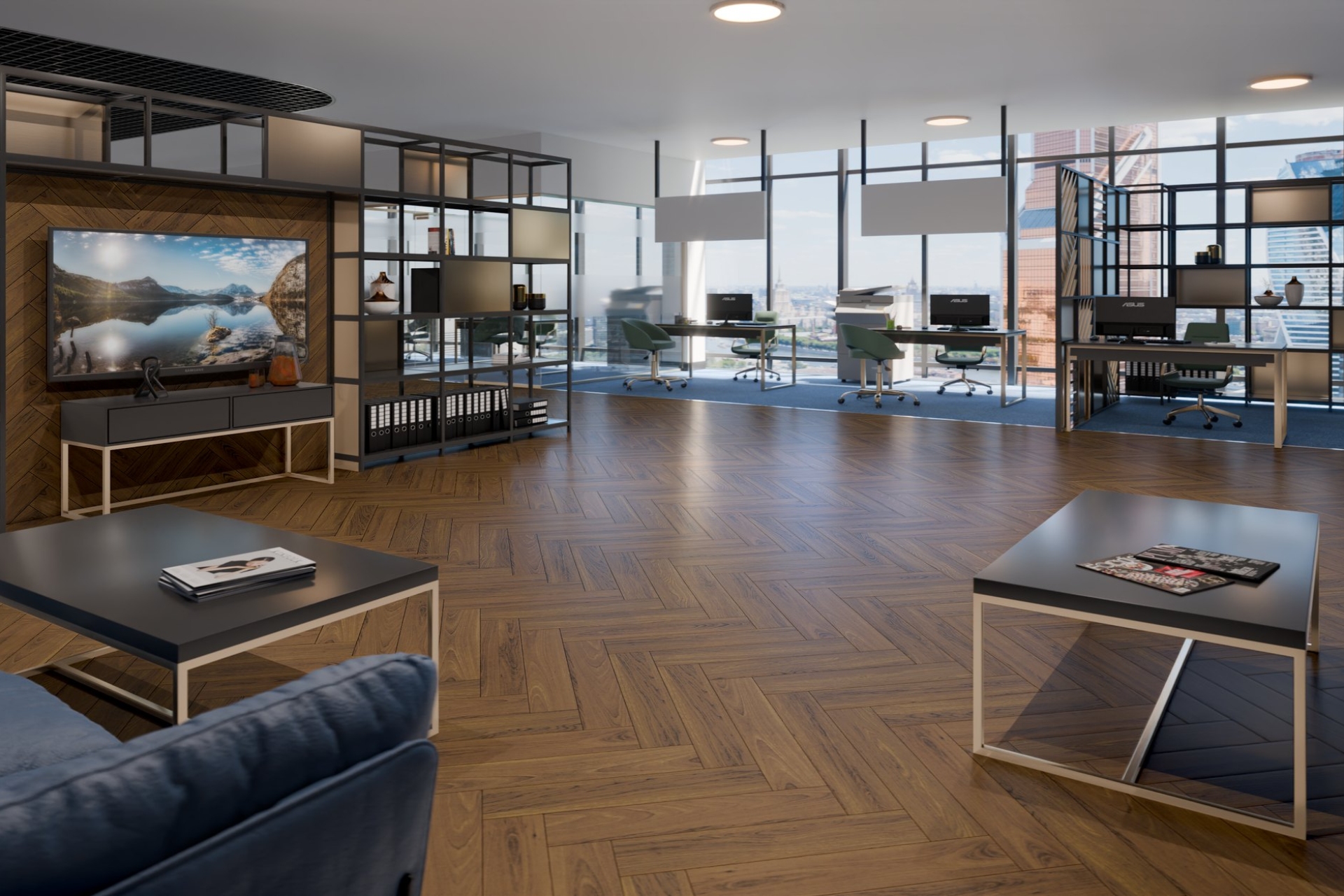 Инженерный паркет «Damy Floor» Ореховый (укладка елочкой) — купить в Волгограде