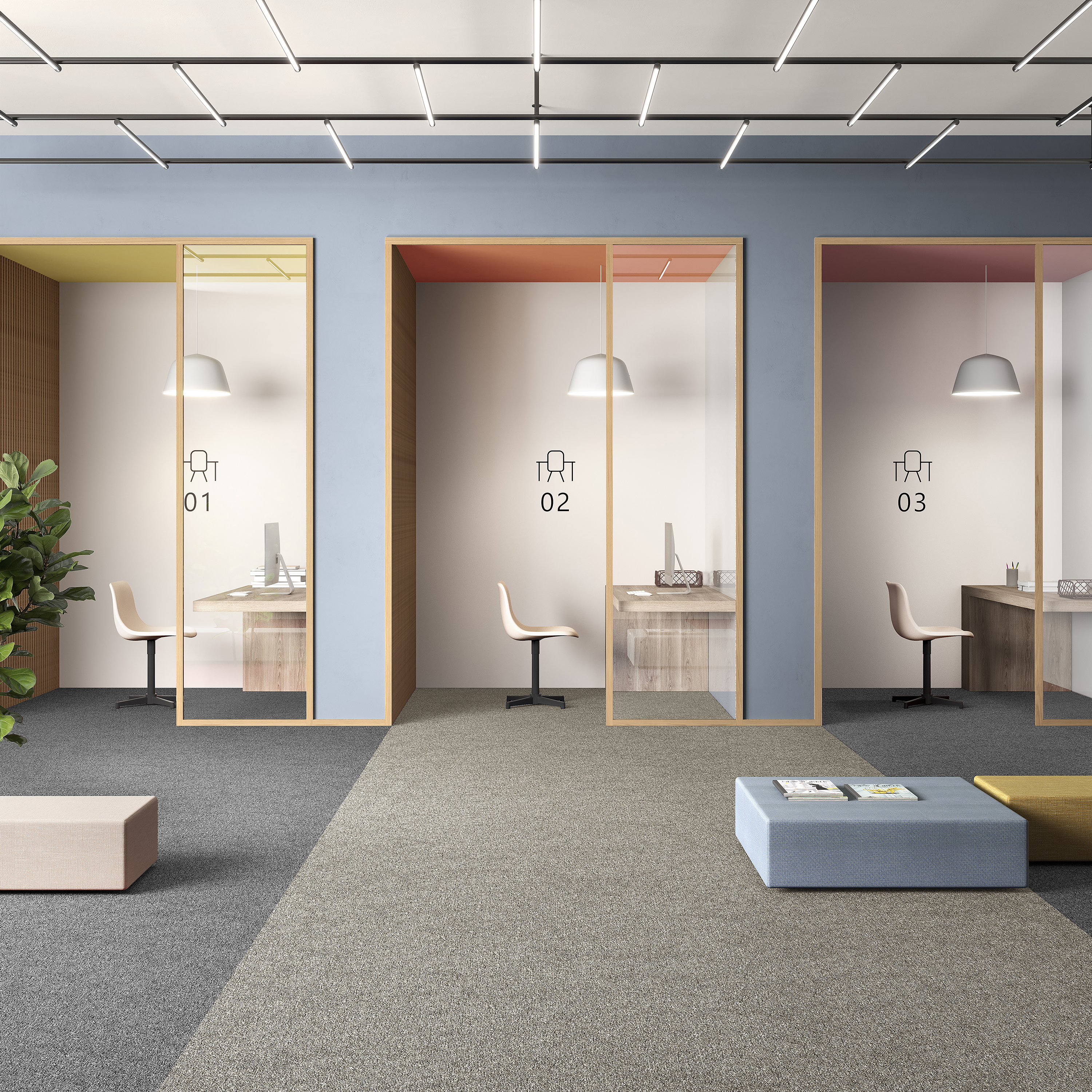 Ковровая плитка Medusa Tile 33 (500*500*5 мм) — купить в Волгограде