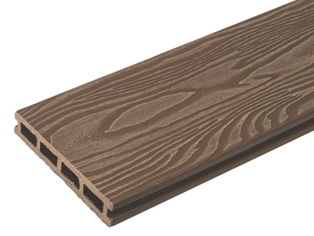 Террасная доска орех TalverWood 150*25мм 3D текстура дерева брашинг — купить в Волгограде