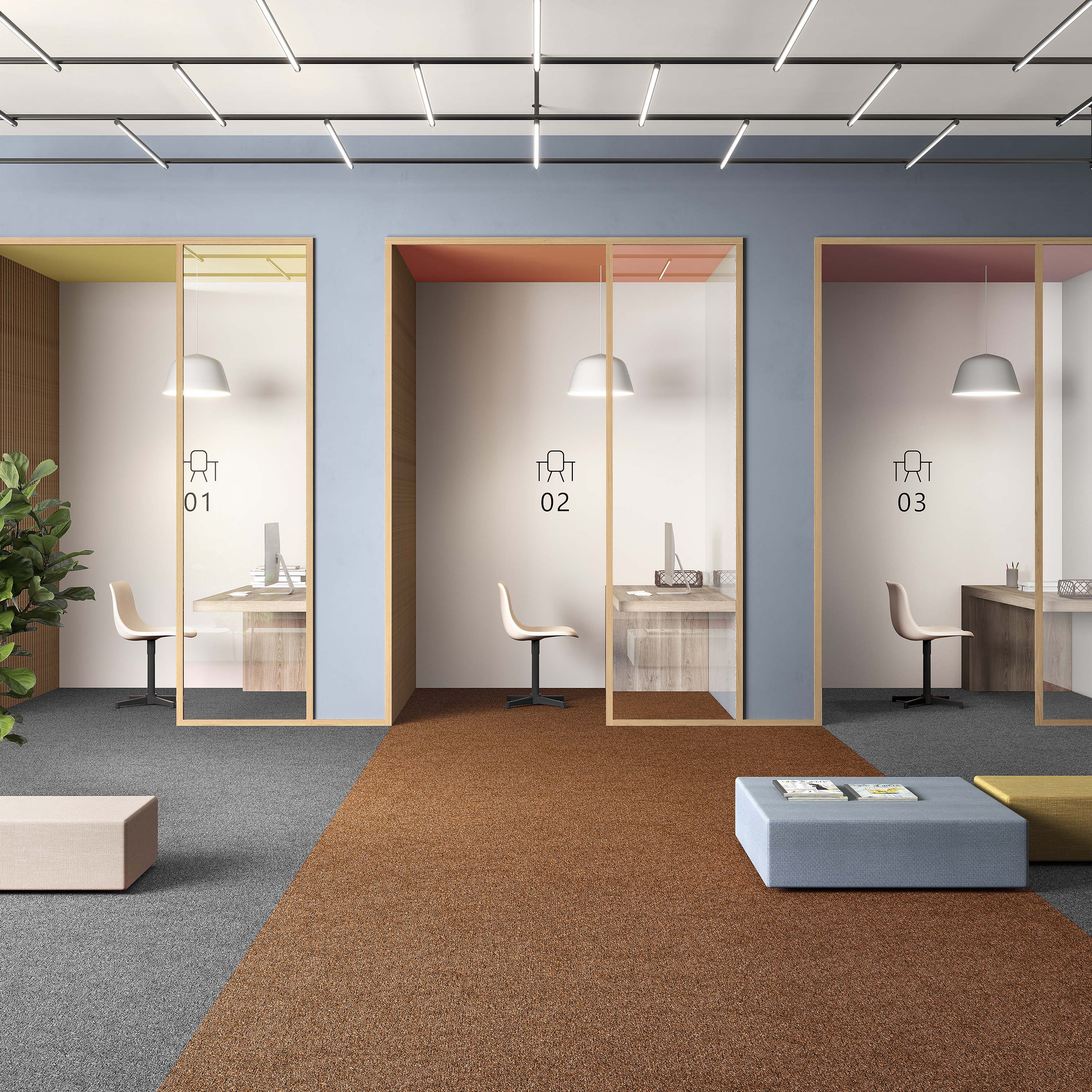 Ковровая плитка Medusa Tile 84 (500*500*5 мм) — купить в Волгограде