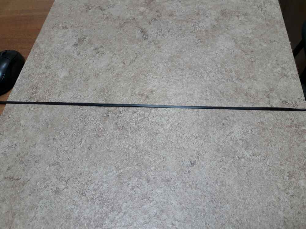 Декоративная вставка для ПВХ плитки черная