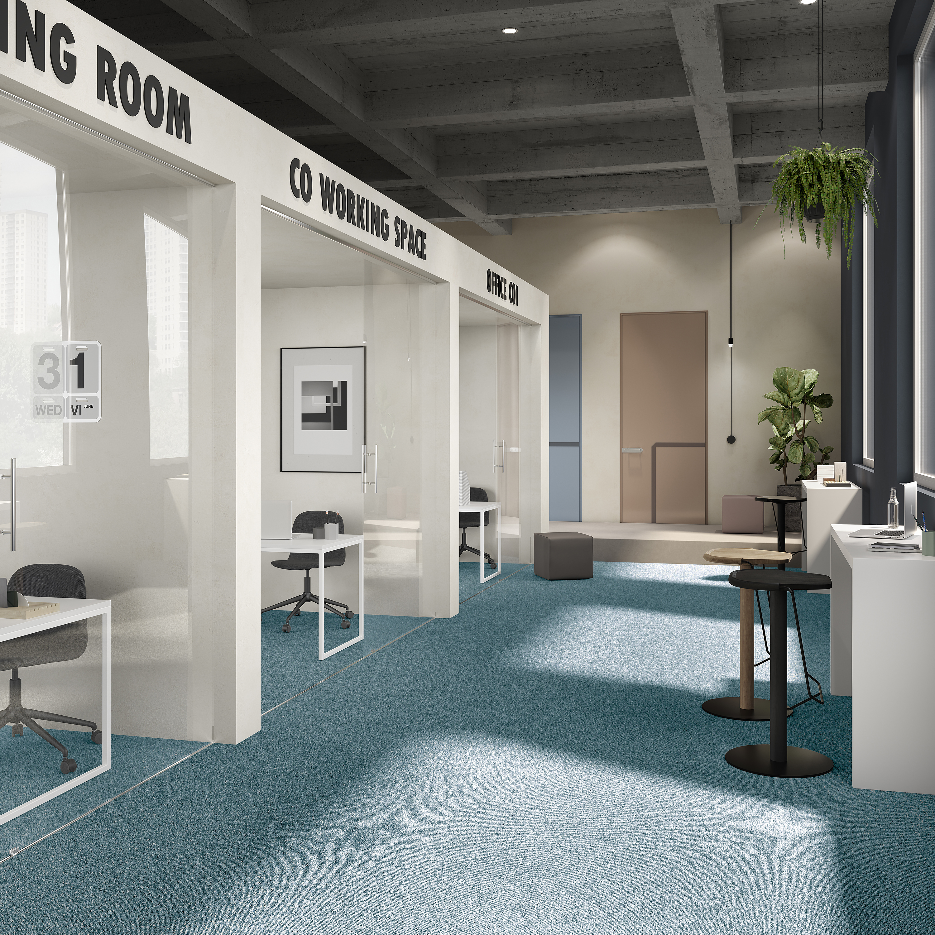 Ковровая плитка Medusa Tile 70 (500*500*5 мм) — купить в Волгограде