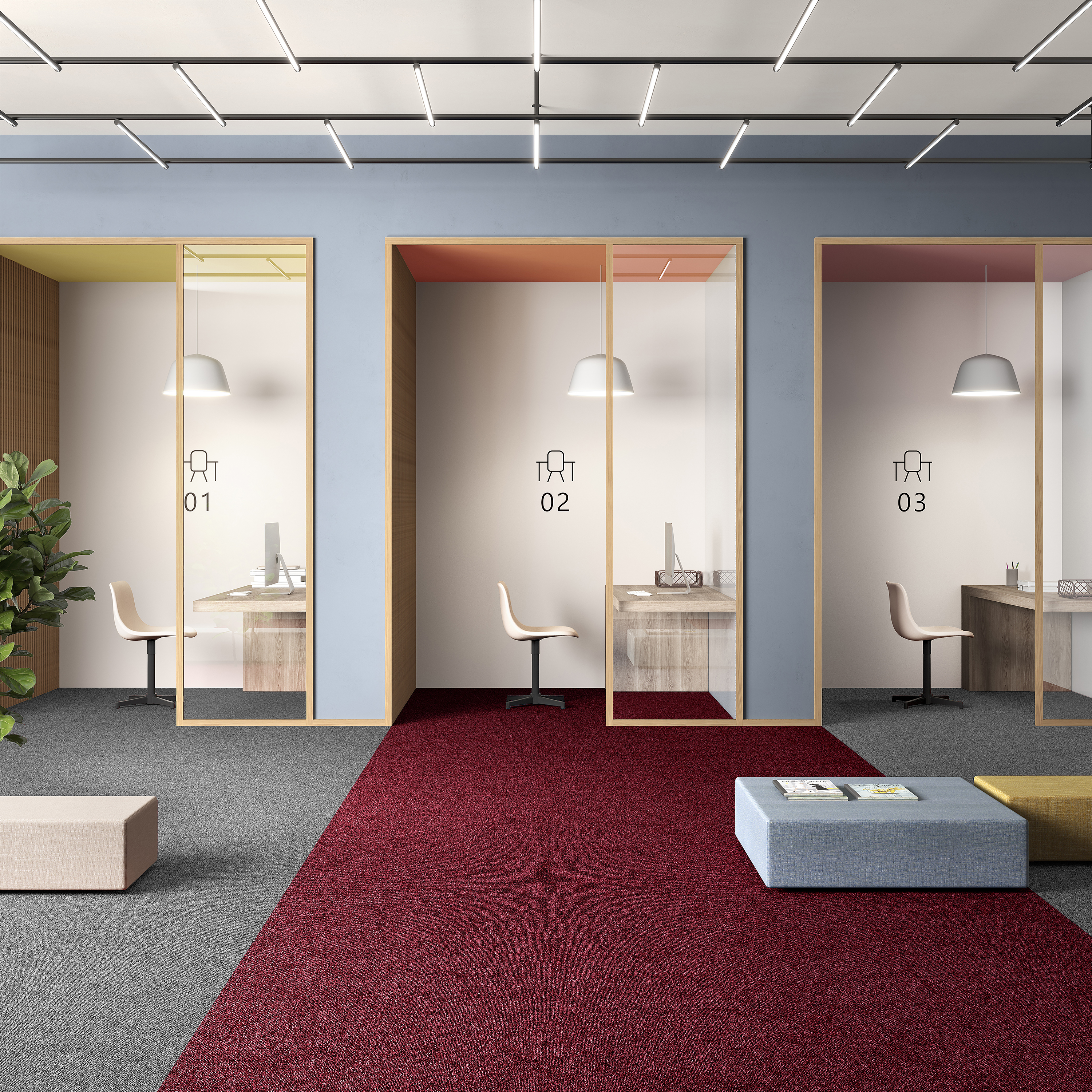 Ковровая плитка Medusa Tile 11 (500*500*5 мм) — купить в Волгограде