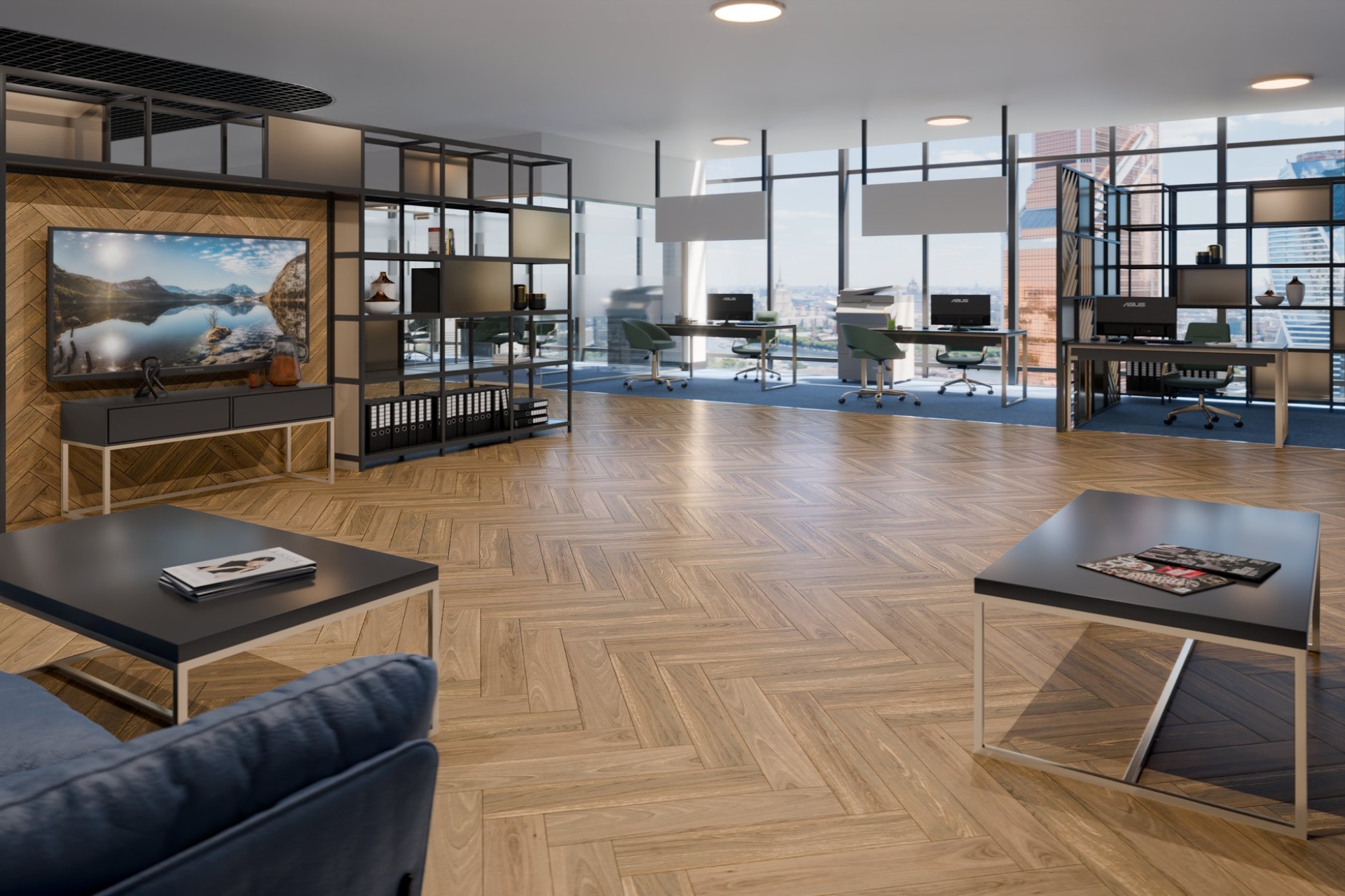 Инженерный паркет «Damy Floor» Натуральный (укладка елочкой) — купить в Волгограде