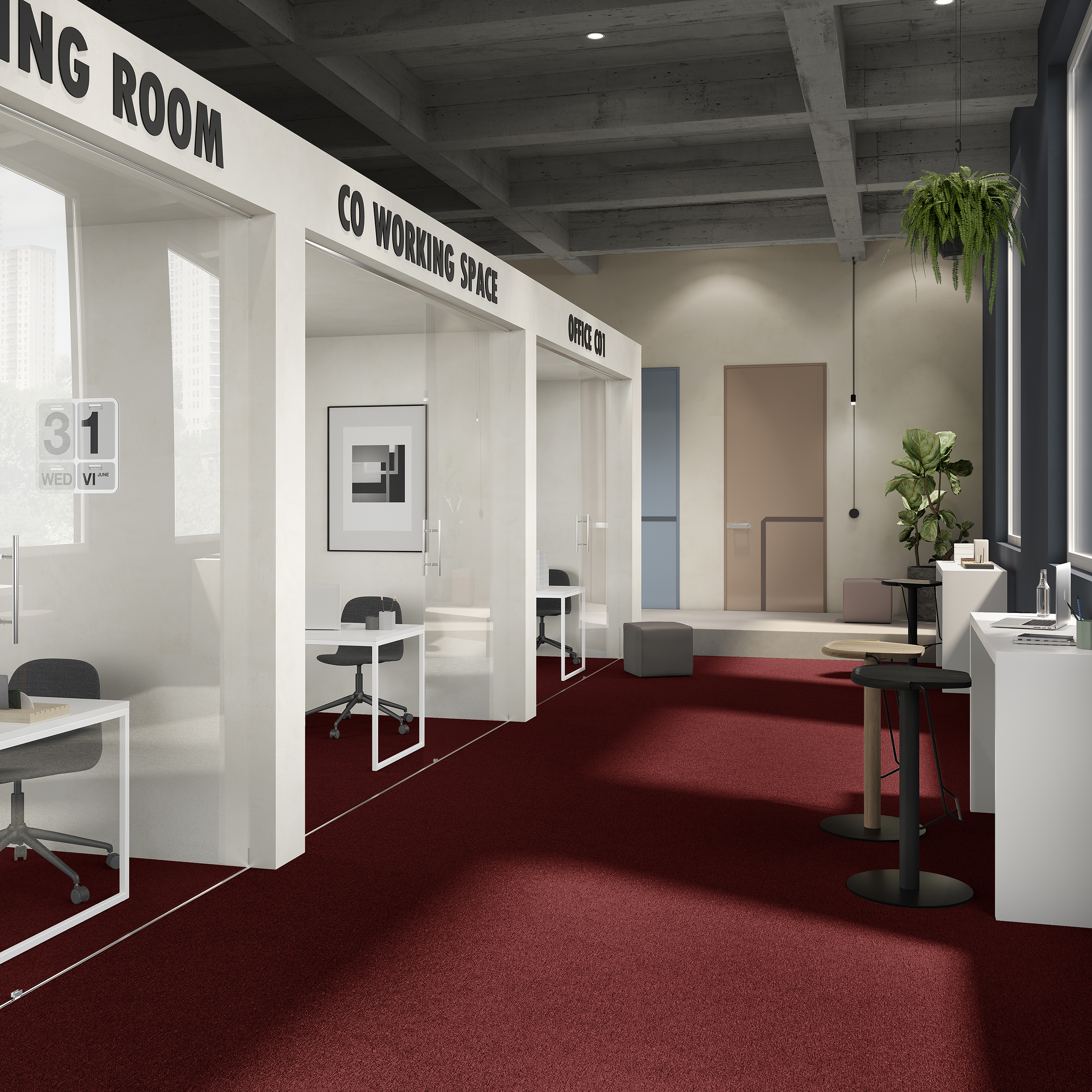 Ковровая плитка Medusa Tile 11 (500*500*5 мм) — купить в Волгограде