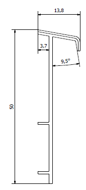 Плинтус для ковролина "Korner" Listwa зеленый (2500*13,8*50 мм) — купить в Волгограде