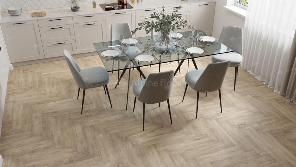 Виниловая плитка "Alpine Floor" Parquet LVT Дуб Ваниль Селект (590*118*2,5 мм) — купить в Волгограде