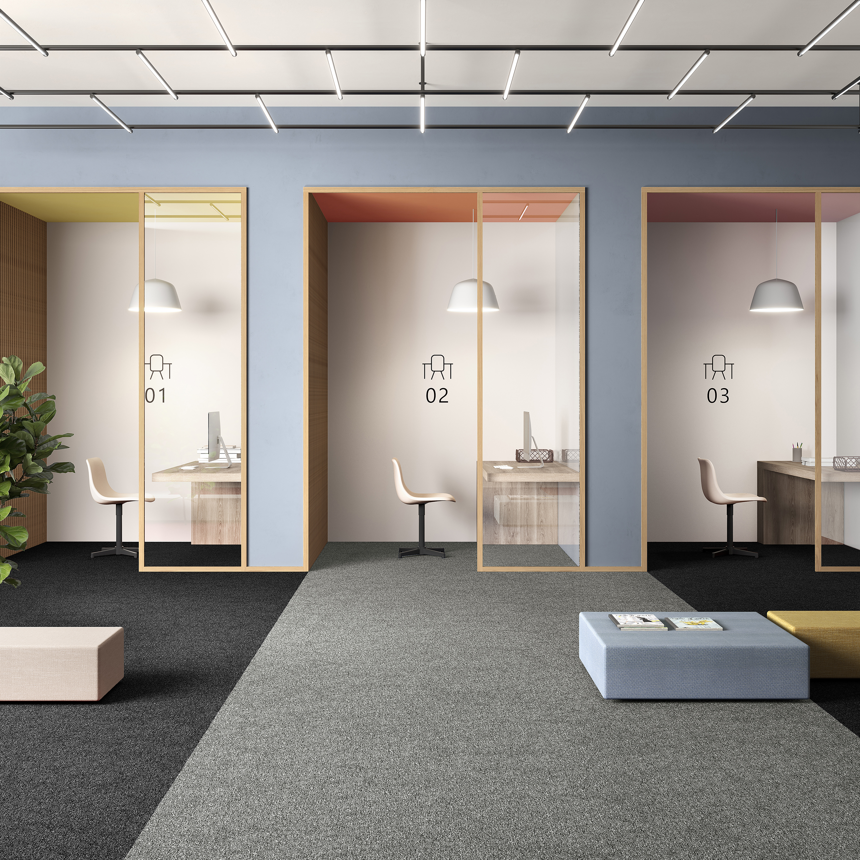 Ковровая плитка Medusa Tile 94 (500*500*5 мм) — купить в Волгограде