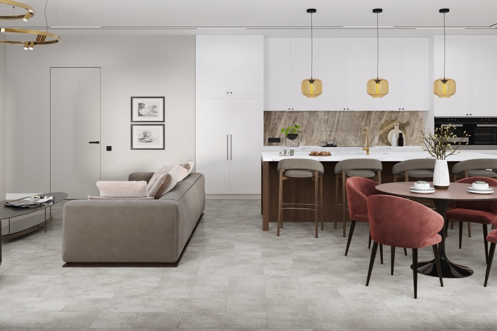 SPC плитка «Damy Floor» Фудзияма (610*305*5 мм) — купить в Волгограде