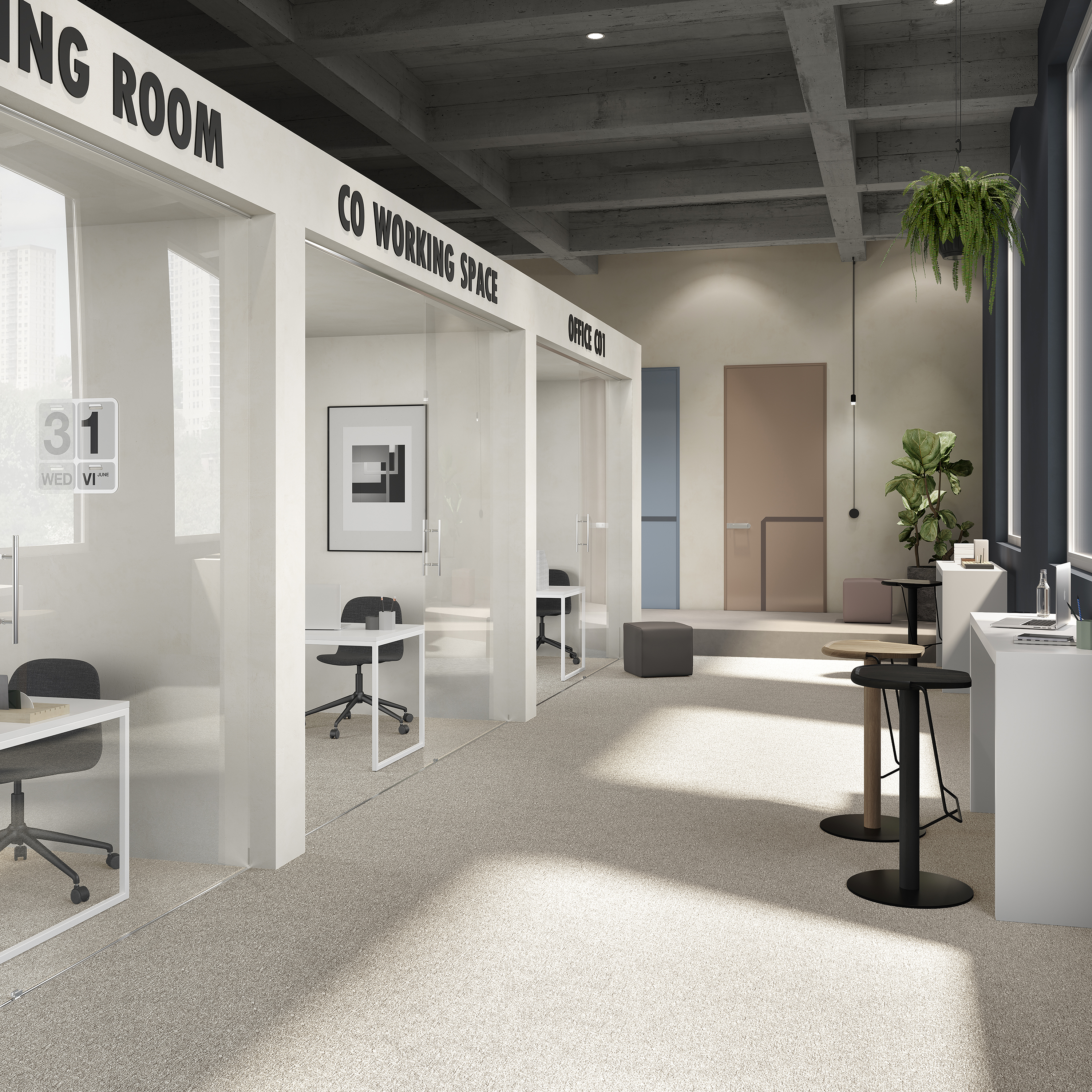 Ковровая плитка Medusa Tile 33 (500*500*5 мм) — купить в Волгограде