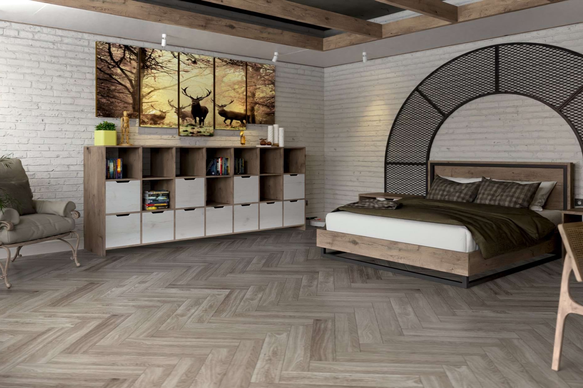 Инженерный паркет «Damy Floor» Скандинавский (укладка елочкой) — купить в Волгограде