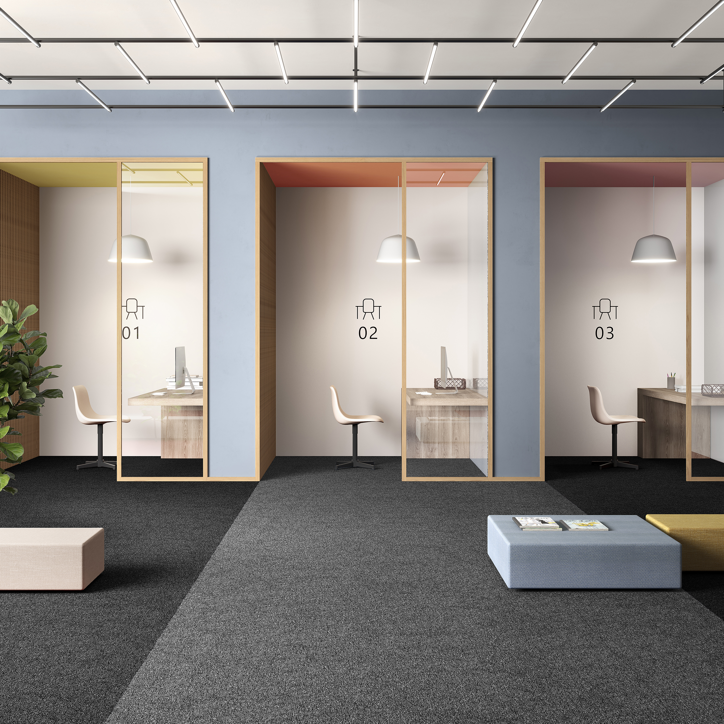 Ковровая плитка Medusa Tile 98 (500*500*5 мм) — купить в Волгограде