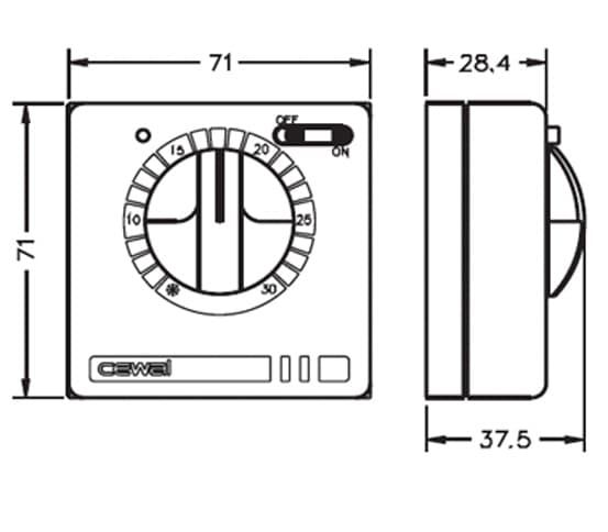 Терморегулятор Cewal RQ10 — купить в Волгограде