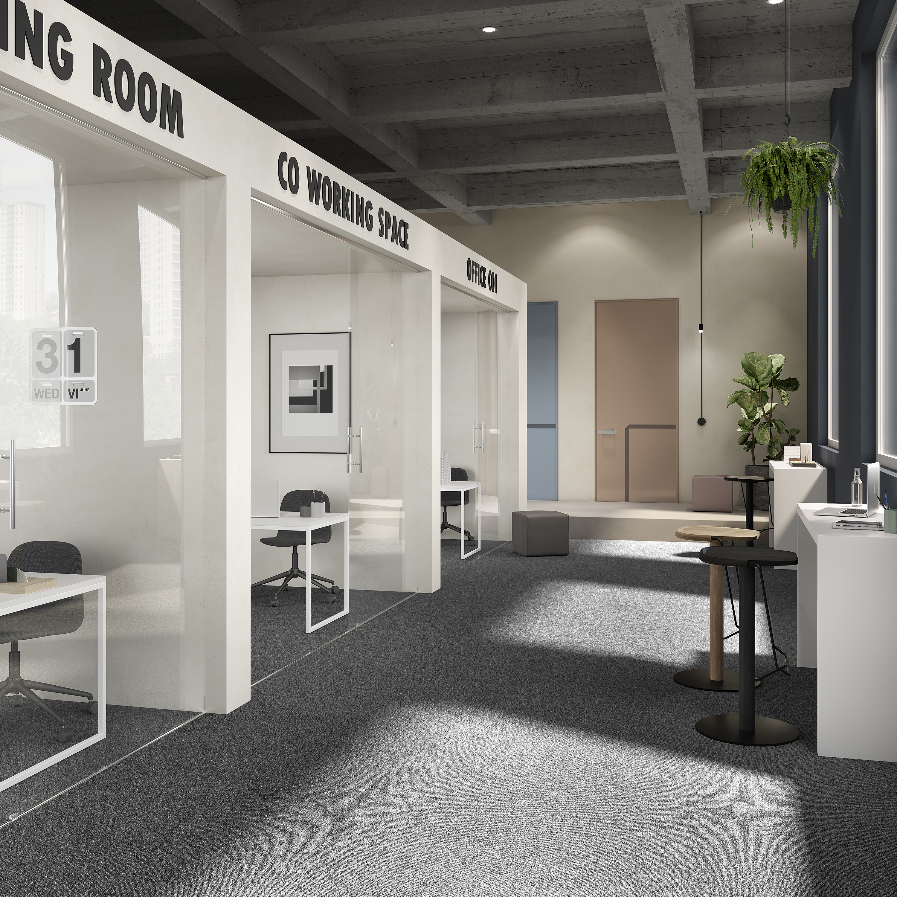 Ковровая плитка Medusa Tile 98 (500*500*5 мм) — купить в Волгограде